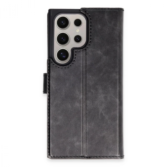 Samsung Galaxy S24 Ultra Kılıf Trend S Plus Kapaklı Kılıf - Siyah