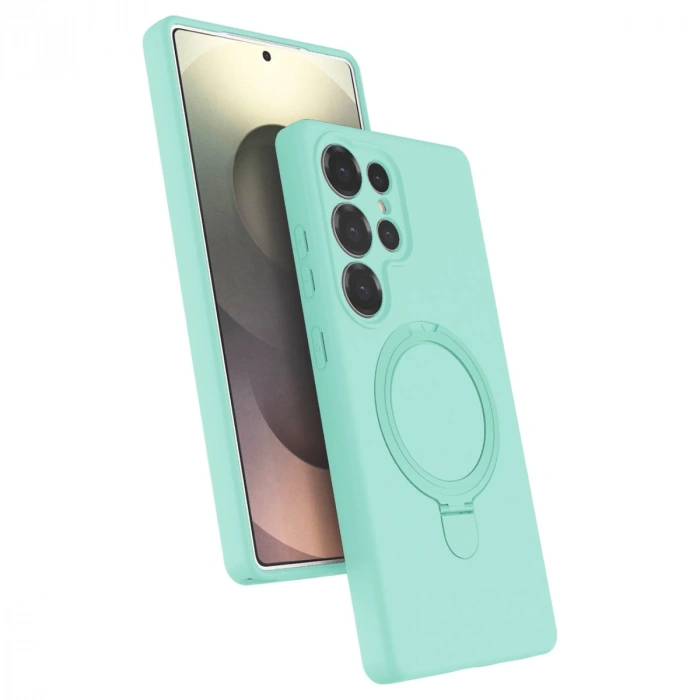 Samsung Galaxy S24 Ultra Regal Magsafe Standlı Kapak - Su Yeşili