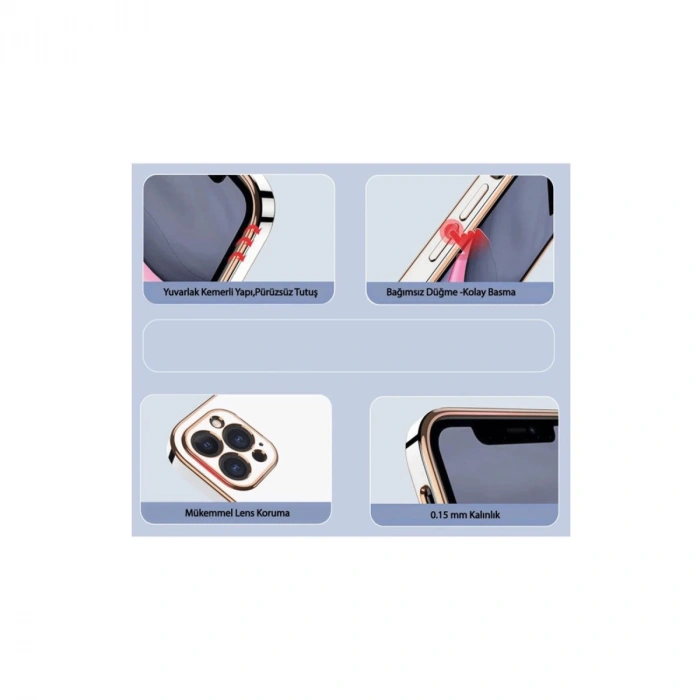 Samsung Galaxy S25 Kılıf Volet Silikon - Pembe