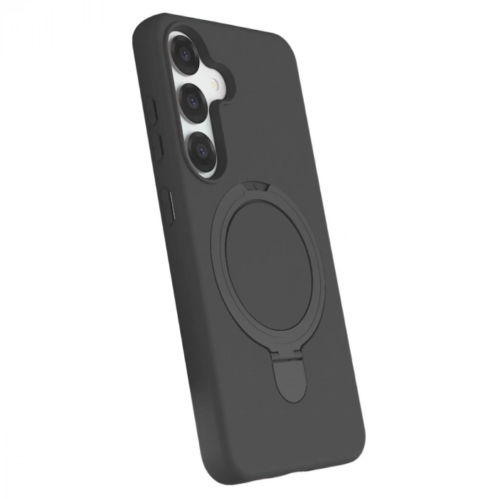 Samsung Galaxy S25 Regal Magsafe Standlı Kapak - Titan Gri