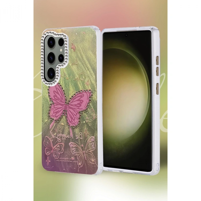 Samsung Galaxy S25 Ultra Kılıf Blade Aynalı Desenli Kapak - Desen 4