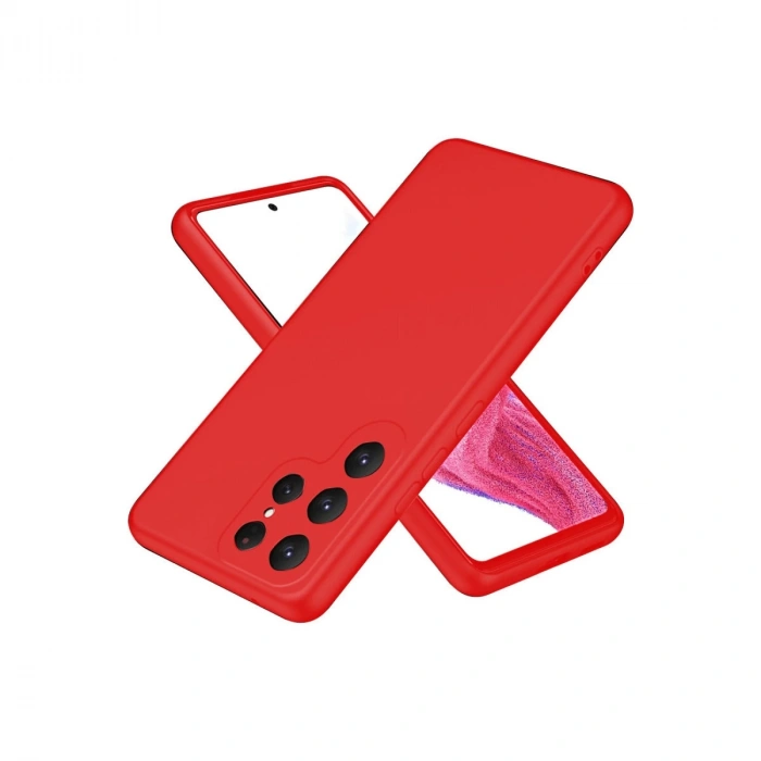 Samsung Galaxy S25 Ultra Kılıf First Silikon - Kırmızı