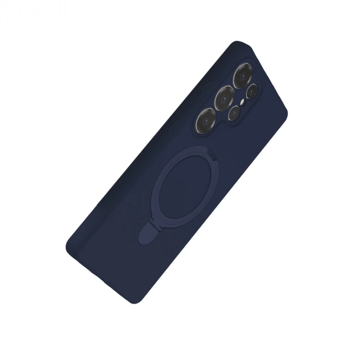 Samsung Galaxy S25 Ultra Regal Magsafe Standlı Kapak - Lacivert