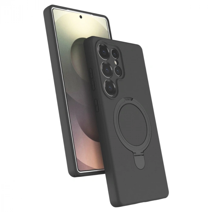 Samsung Galaxy S25 Ultra Regal Magsafe Standlı Kapak - Titan Gri