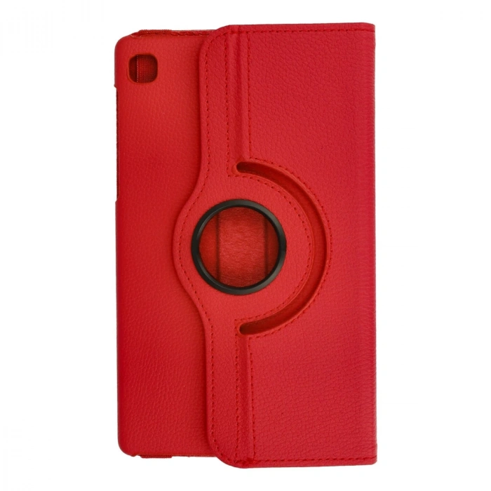 Samsung Galaxy T220 Tab A7 Lite 8.7 Kılıf 360 Tablet Deri Kılıf - Kırmızı
