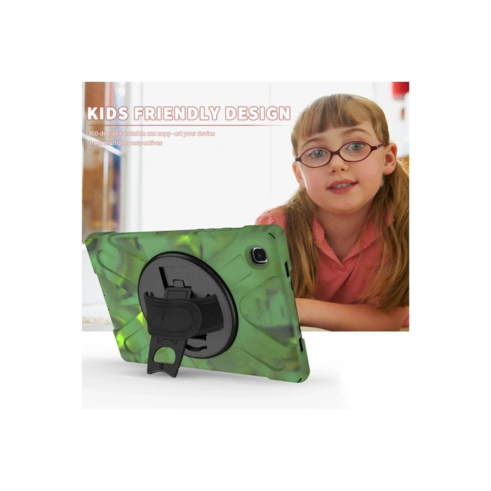 Samsung Galaxy T220 Tab A7 Lite 8.7 Kılıf Amazing Tablet Kapak - Kamuflaj