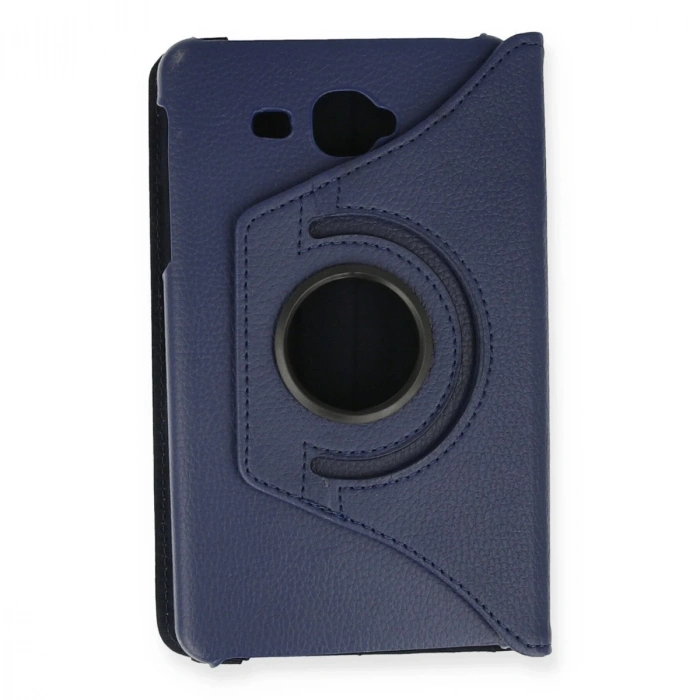 Samsung Galaxy T280 Tab A 7 Kılıf 360 Tablet Deri Kılıf - Lacivert