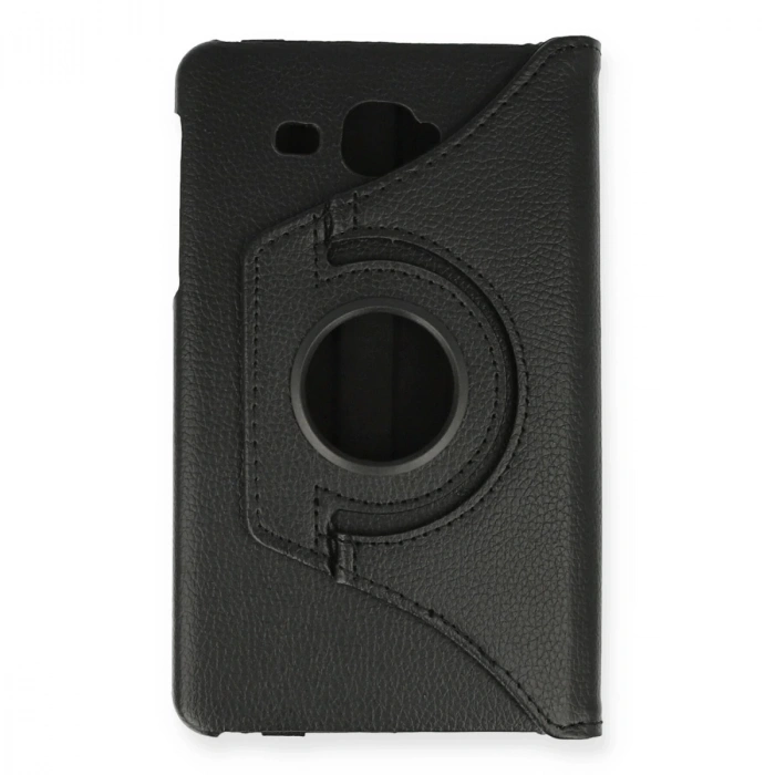 Samsung Galaxy T280 Tab A 7 Kılıf 360 Tablet Deri Kılıf - Siyah