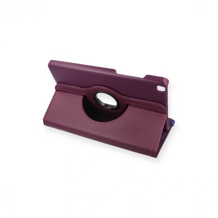 Samsung Galaxy T290 Tab A 8 Kılıf 360 Tablet Deri Kılıf - Mürdüm