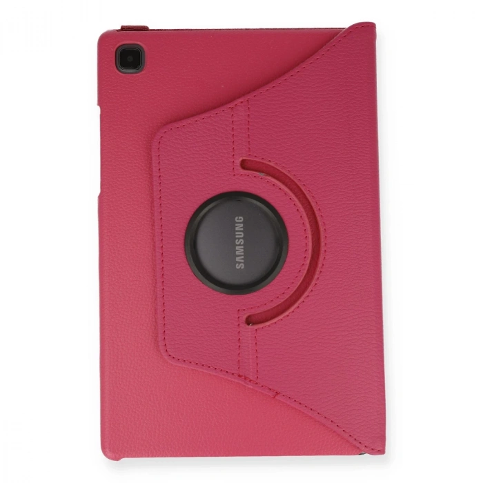 Samsung Galaxy T500 Tab A7 10.4 Kılıf 360 Tablet Deri Kılıf - Pembe