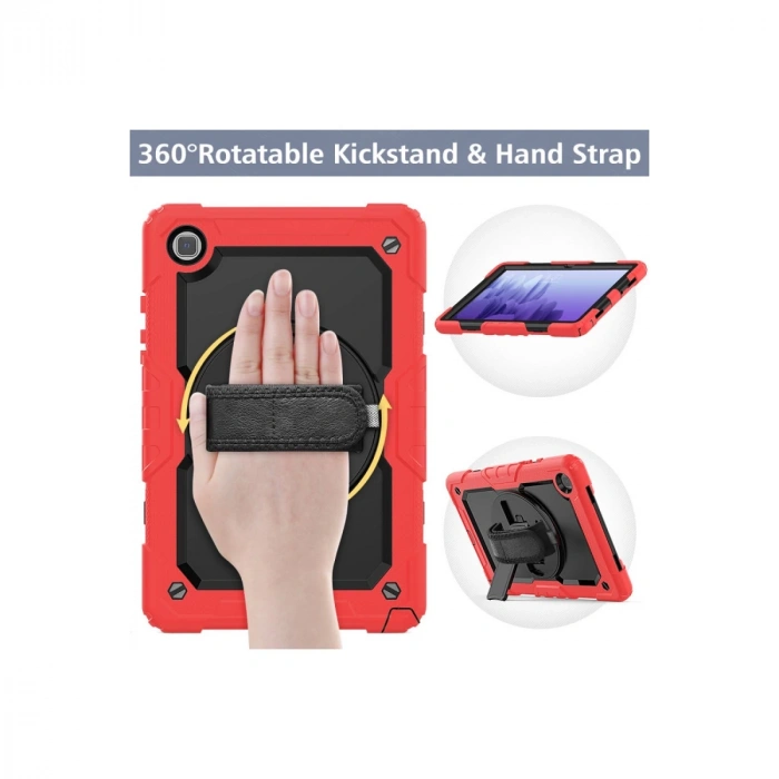 Samsung Galaxy T500 Tab A7 10.4 Kılıf Pars Tablet Kapak - Kırmızı