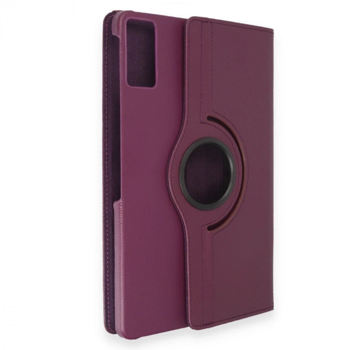 Samsung Galaxy T550 Tab A 9.7 Kılıf 360 Tablet Deri Kılıf - Mürdüm