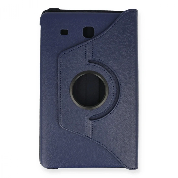 Samsung Galaxy T560 Tab E 9.7 Kılıf 360 Tablet Deri Kılıf - Lacivert