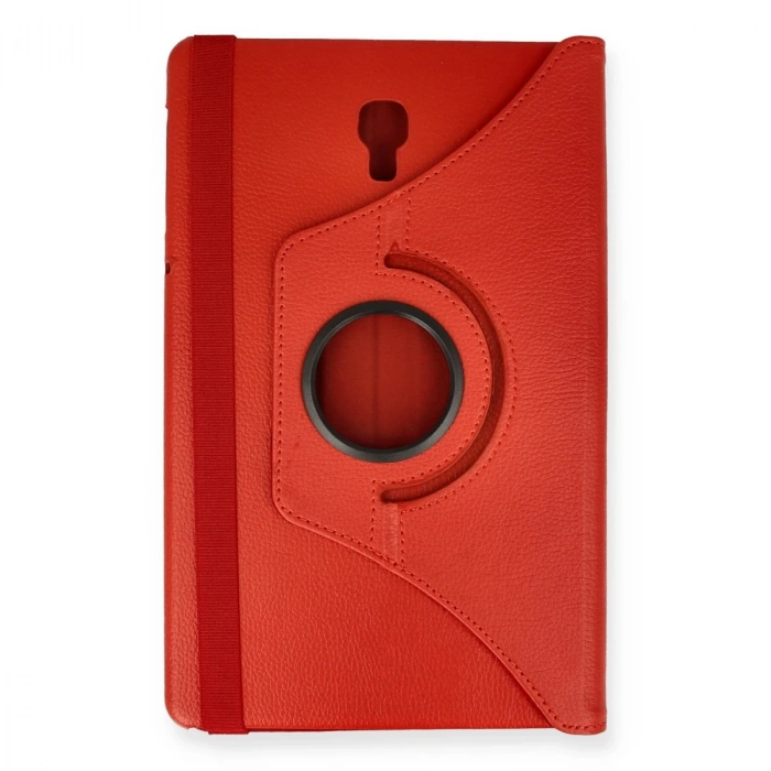 Samsung Galaxy T590 Tab A 10.5 Kılıf 360 Tablet Deri Kılıf - Kırmızı