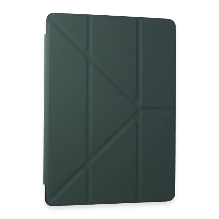 Samsung Galaxy T870 Tab S7 11 Kılıf Kalemlikli Mars Tablet Kılıfı - Koyu Yeşil