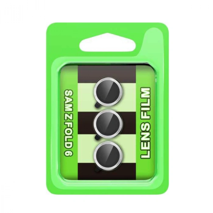 Samsung Galaxy Z Fold 6 Raze Metal Kamera Lens - Gümüş