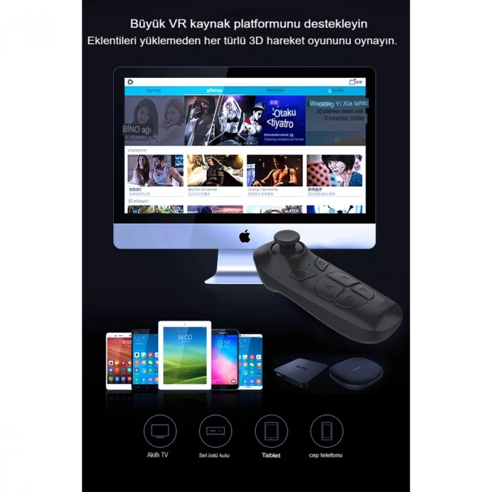 Shinecon Sc-b03 Sanal Gerçeklik Gözlüğü Kumandası - Siyah