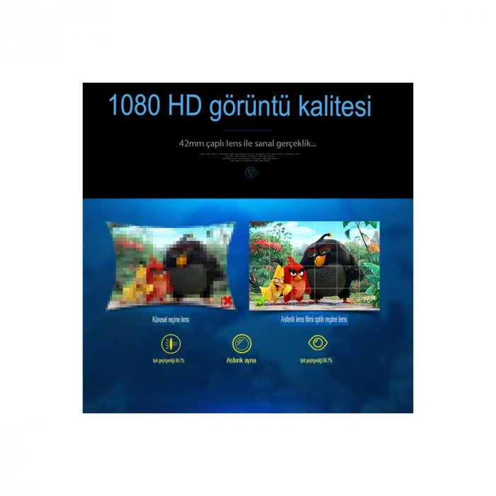 Shinecon Sc-g02ed 3d Sanal Gerçeklik Gözlüğü - Siyah