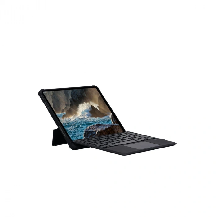 T5206d İpad 10.2 (7.nesil) Kılıf İnter Ledli Klavyeli Tablet Kılıfı - Siyah