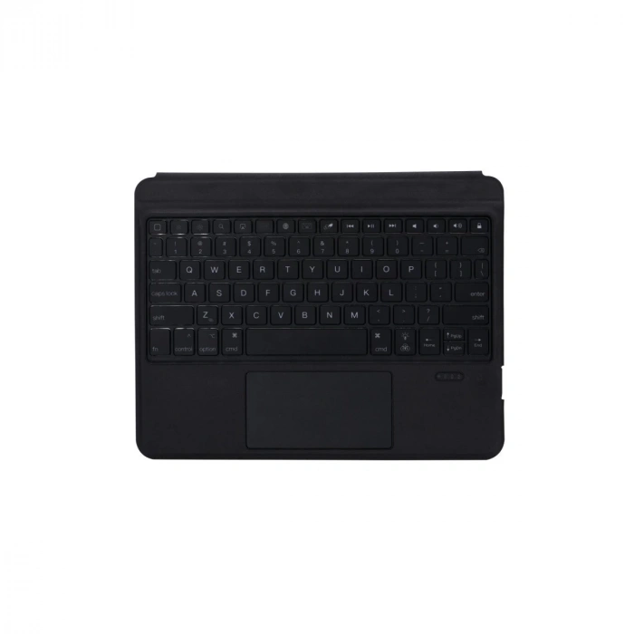 T5209d İpad Pro 12.9 (2021) Kılıf İnter Ledli Klavyeli Tablet Kılıfı - Siyah