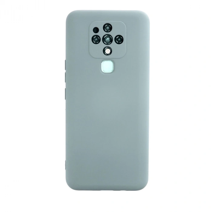 Tecno Camon 16 Kılıf Nano İçi Kadife Silikon - Buz Mavisi