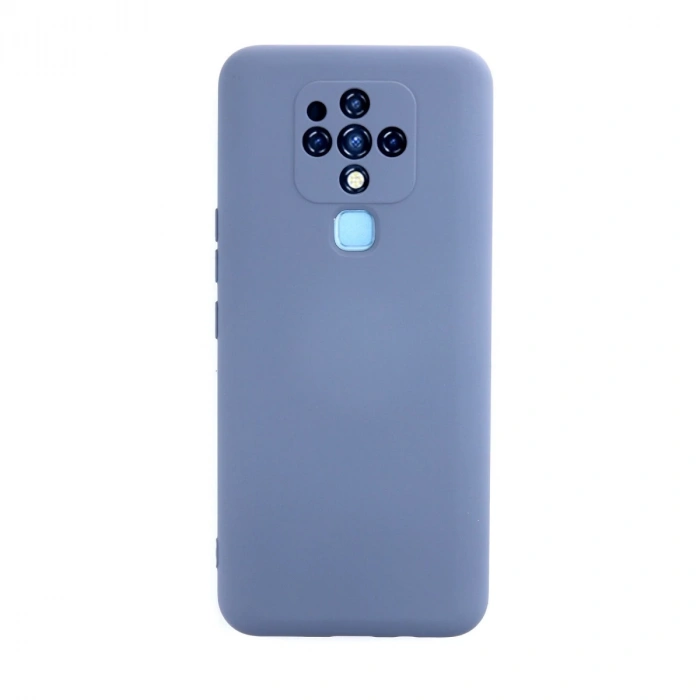 Tecno Camon 16 Kılıf Nano İçi Kadife Silikon - Gri