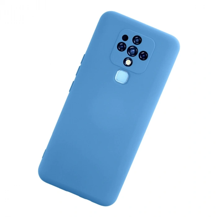 Tecno Camon 16 Kılıf Nano İçi Kadife Silikon - Mavi