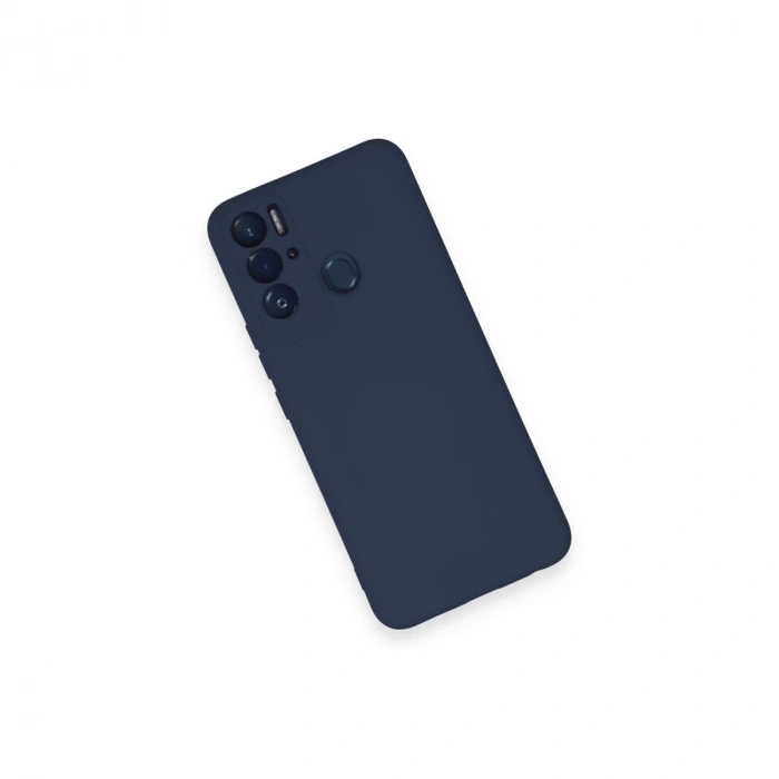 Tecno Pova Neo Kılıf Nano İçi Kadife Silikon - Lacivert