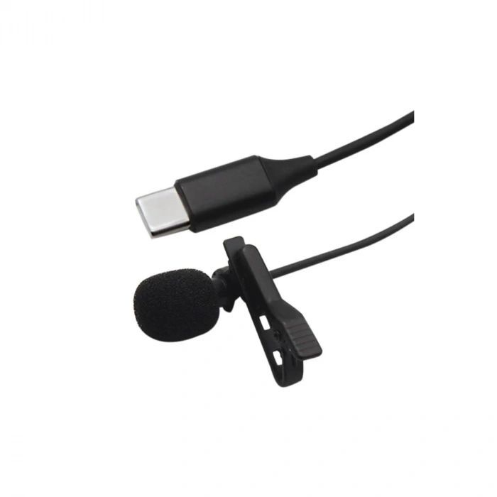 Type-c 2 Metre Double Mikrofon - Siyah