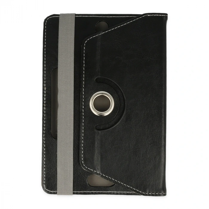 Universal 7 Kılıf 360 Tablet Deri Kılıf - Siyah