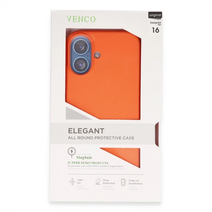 Venco İphone 16 Home Magsafe Kapak - Turuncu