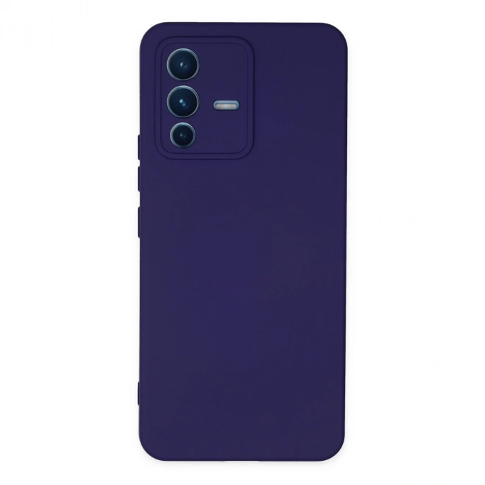 Vivo V23 5g Kılıf Nano İçi Kadife Silikon - Mor