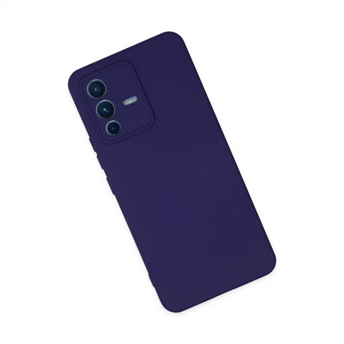 Vivo V23 5g Kılıf Nano İçi Kadife Silikon - Mor