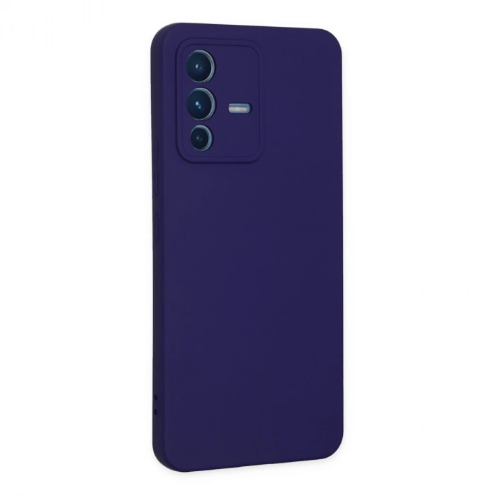 Vivo V23 5g Kılıf Nano İçi Kadife Silikon - Mor