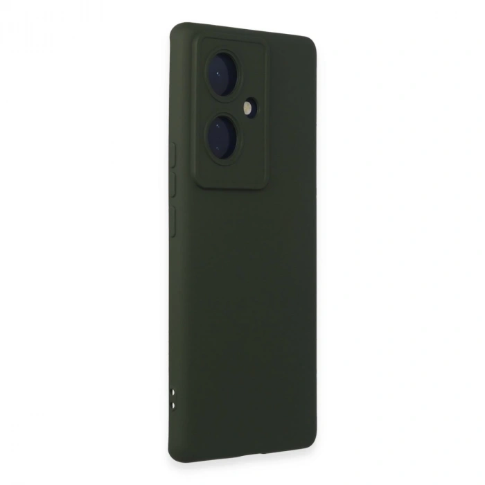 Vivo V29 Lite Kılıf Nano İçi Kadife Silikon - Koyu Yeşil