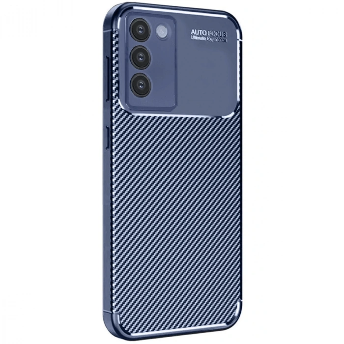 Vivo V30 Lite 4g Kılıf Auto Focus Karbon Kapak - Lacivert