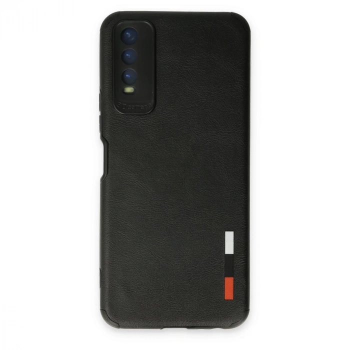 Vivo Y11s Kılıf Loop Deri Silikon - Siyah