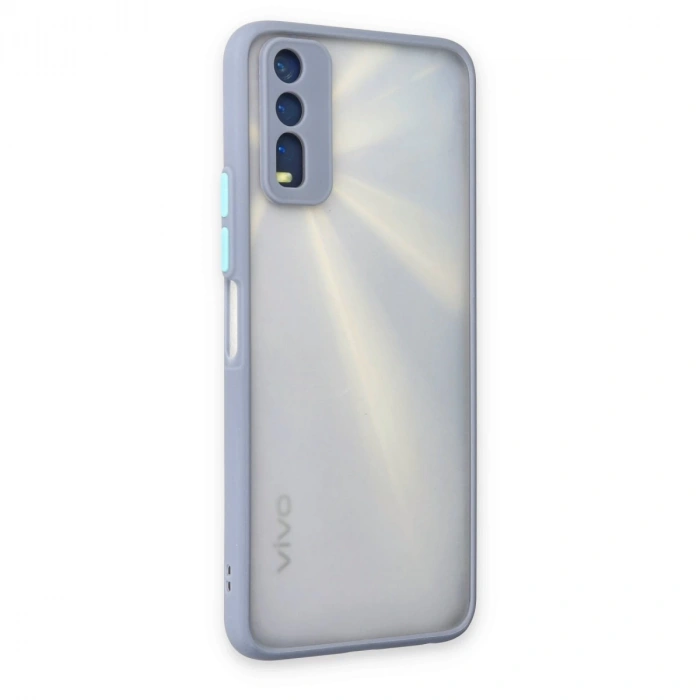 Vivo Y11s Kılıf Montreal Silikon Kapak - Gri