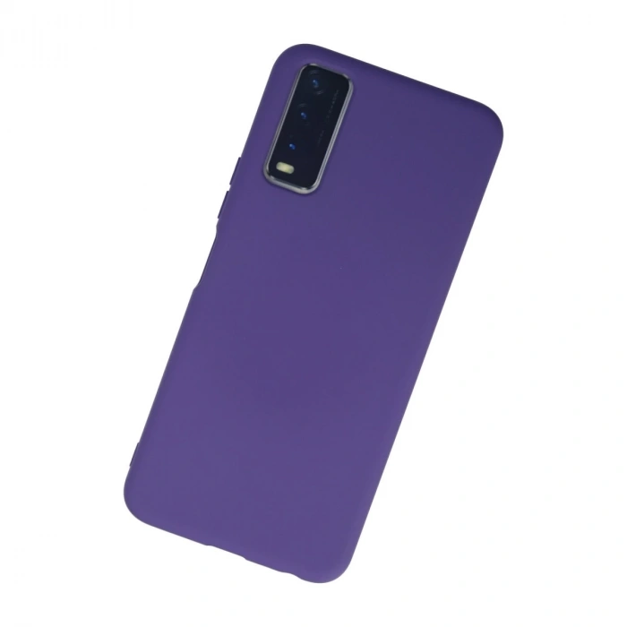 Vivo Y11s Kılıf Nano İçi Kadife Silikon - Mor