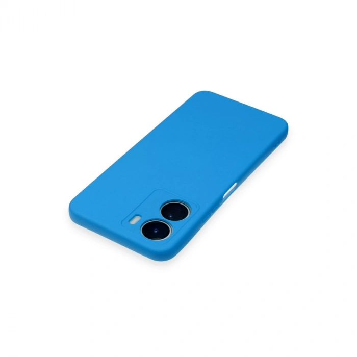 Vivo Y16 Kılıf Nano İçi Kadife Silikon - Mavi