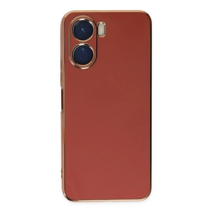 Vivo Y16 Kılıf Volet Silikon - Kırmızı