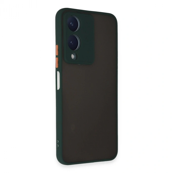 Vivo Y17s Kılıf Montreal Silikon Kapak - Yeşil