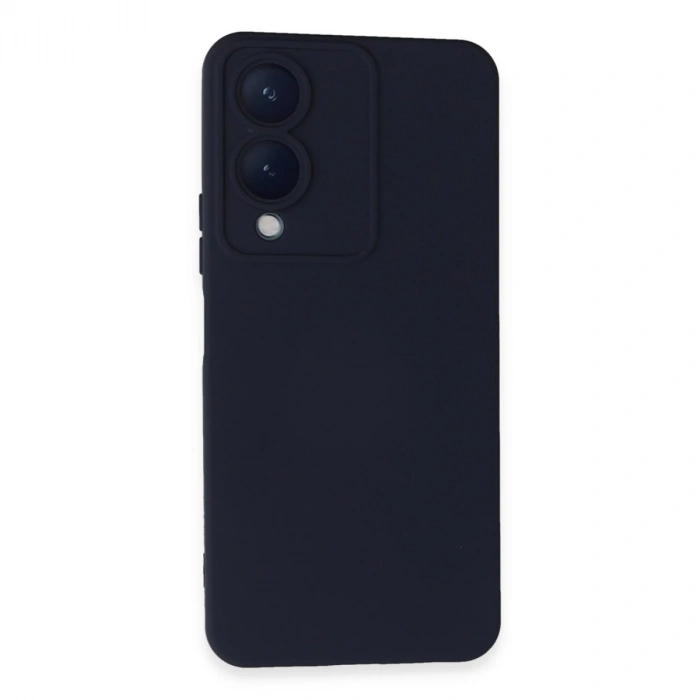 Vivo Y17s Kılıf Nano İçi Kadife Silikon - Lacivert