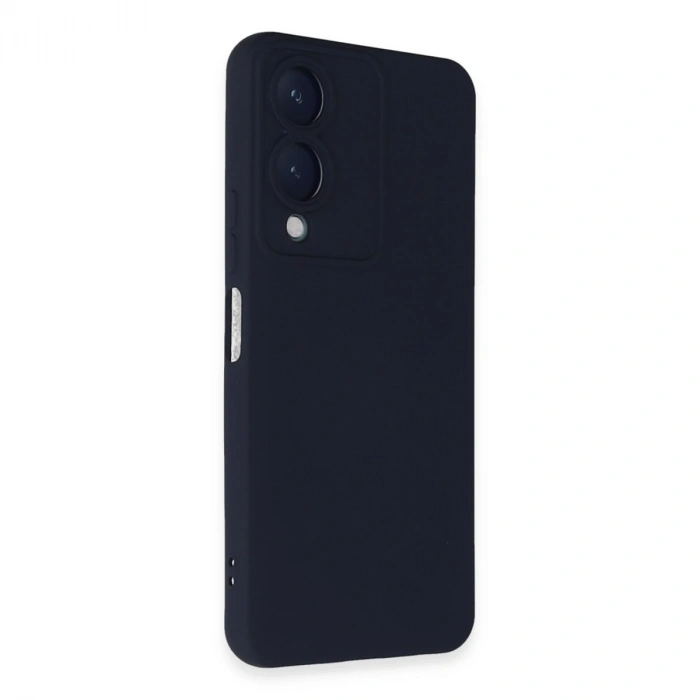 Vivo Y17s Kılıf Nano İçi Kadife Silikon - Lacivert