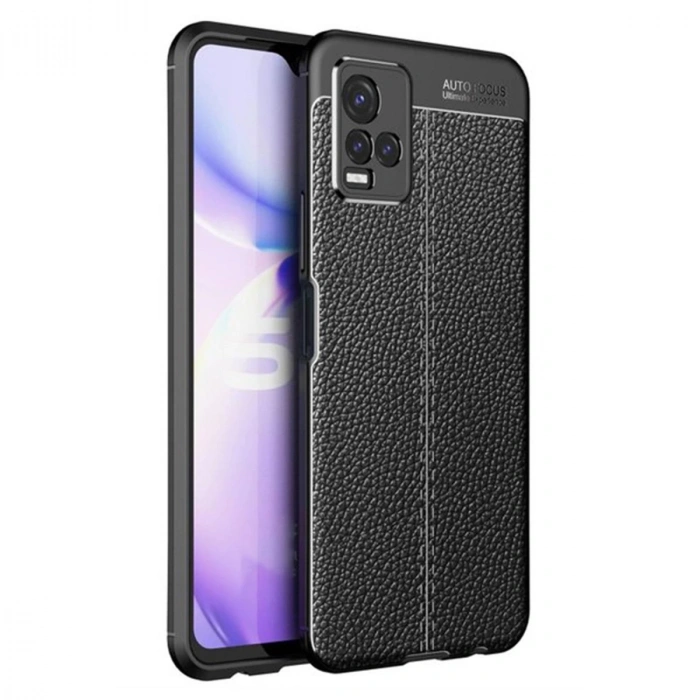 Vivo Y21s Kılıf Auto Focus Kapak - Siyah