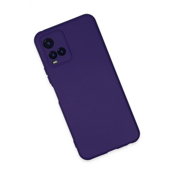 Vivo Y21s Kılıf Nano İçi Kadife Silikon - Mor