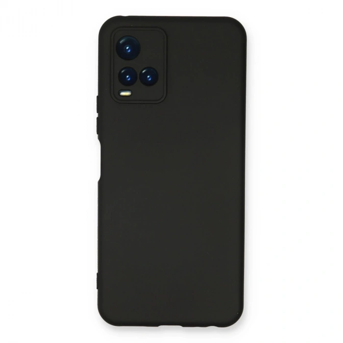 Vivo Y21s Kılıf Nano İçi Kadife Silikon - Siyah