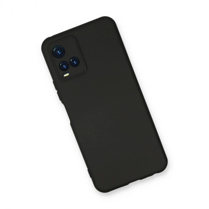 Vivo Y21s Kılıf Nano İçi Kadife Silikon - Siyah