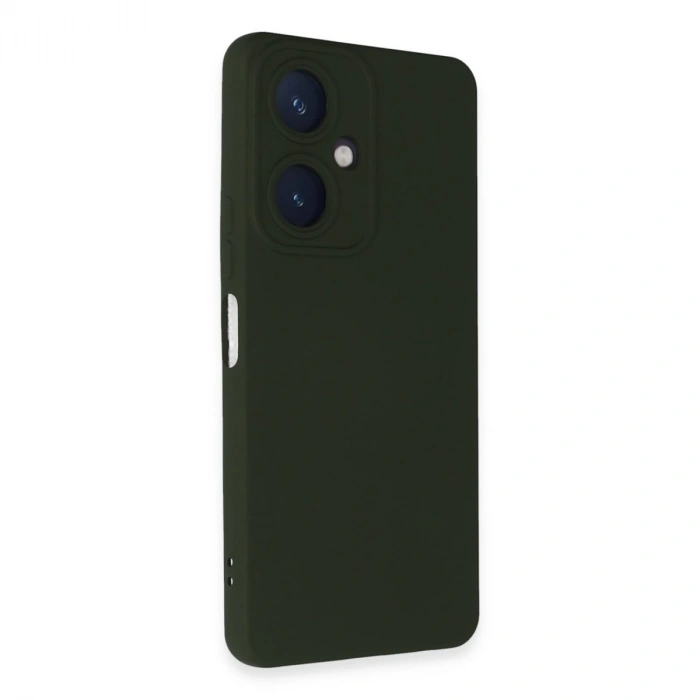 Vivo Y27 Kılıf Nano İçi Kadife Silikon - Koyu Yeşil