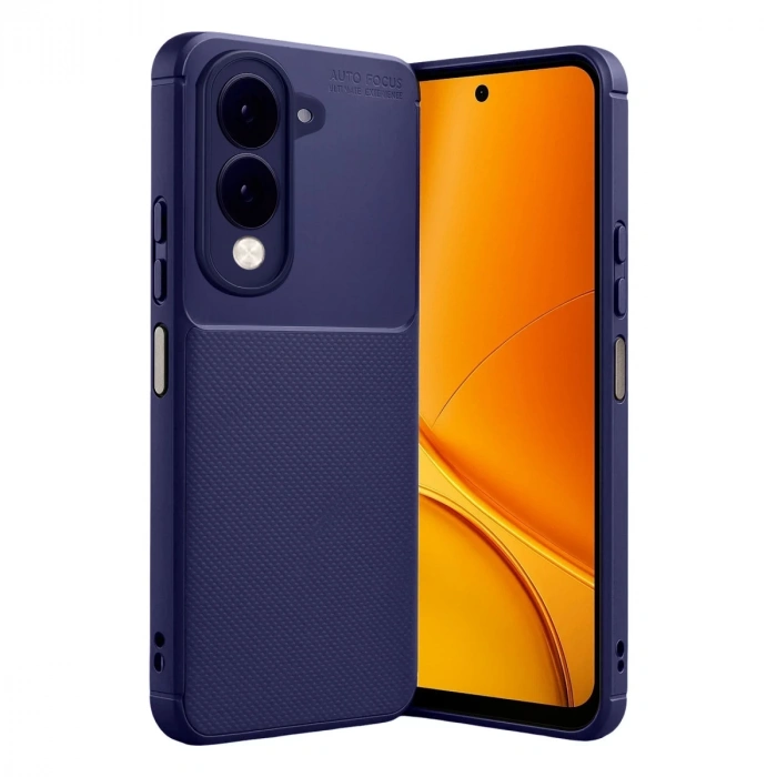 Vivo Y29s Auto Focus Karbon Kapak - Lacivert